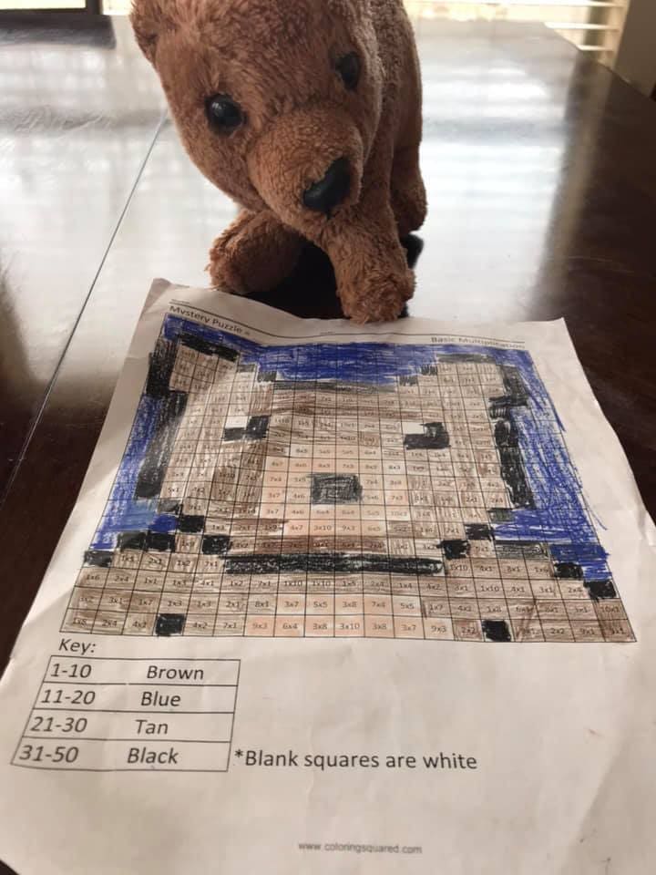 multiplication mystery picture